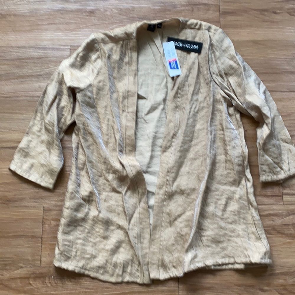 Peace of Cloth light weight buttonless jacket